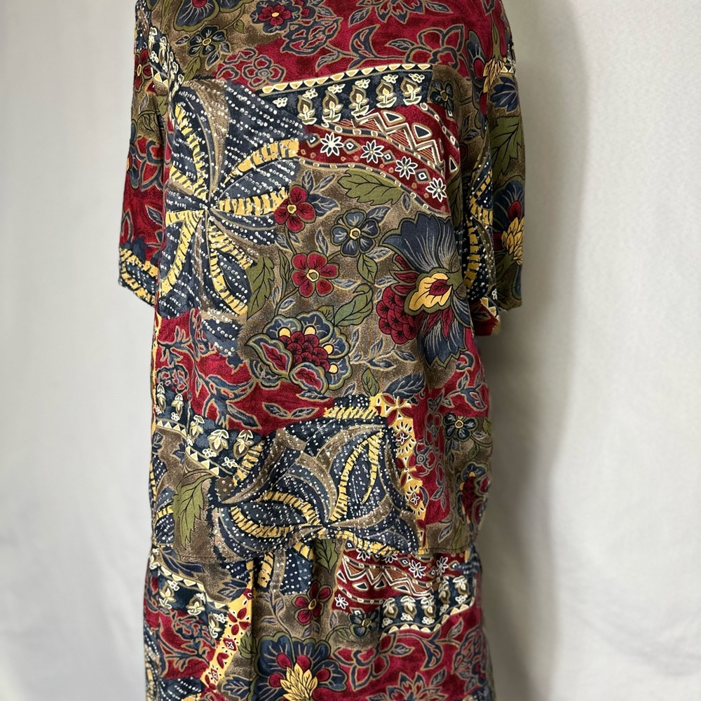 VINTAGE SAG HARBOR SKIRT SET SIZE LARGE Multicolored Rayon - Picture 2 of 7